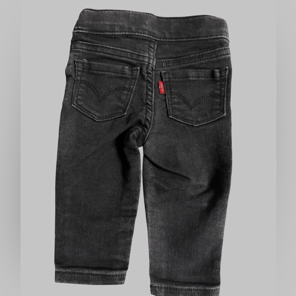 Infant Levi’s black denim leggings 3m - Picture 2 of 4